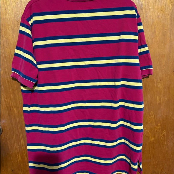 Ralph Lauren Red Polo with Yellow and Navy Stripes - Picture 5 of 5
